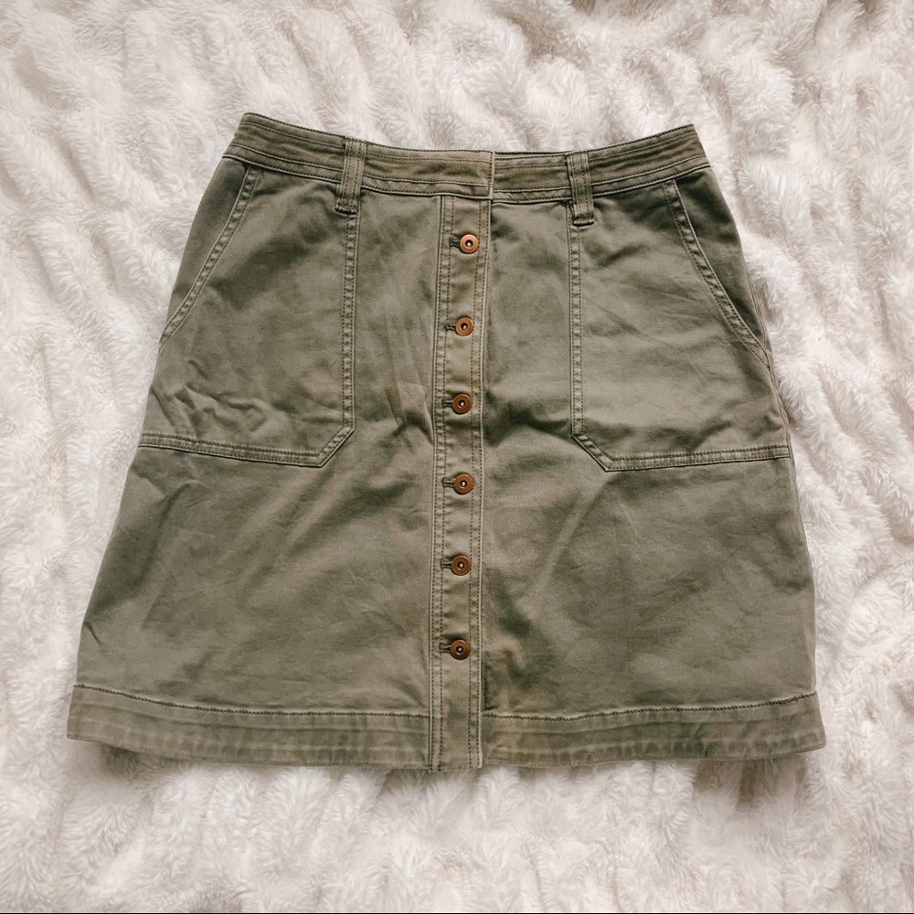 ANTHROPOLOGIE Pilcro & the Letterpress Button Skirt🌞 - Picture 1 of 8